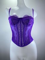 Haut court bustier vintage sans bretelles pour femme, style streetwear, dos ouvert, avec baleines, en maille, fermeture éclair au dos, corset sculptant
