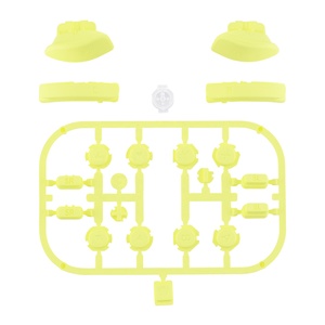 EXtremeRate Boutons de manette ergonomiques personnalisés de couleur jaune citron pour Nintendo Switch Kits complets de boutons - Product Image 1