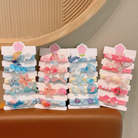 Neue Kinder-Haarschleifen im süßen Ozean-Stil: Cartoon-Meerjungfrau, Muschel, Seestern – Baby-Haaraccessoires für Partys