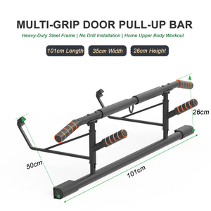 <span class=keywords><strong>Barra</strong></span> de dominadas multiagarre para montaje en pared o <span class=keywords><strong>puerta</strong></span>, para adultos, equipo de fitness - Product Image 4