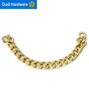 Hot Selling Fashion Handbag Chain Accessories Light Gold Bag Purse Metal Chain Bag Parts and Accessories