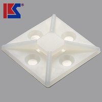 Attaches-câbles autocollantes - Attaches-câbles en nylon robustes avec dos adhésif pour le câblage/l'électronique, certifiées UL94V-2