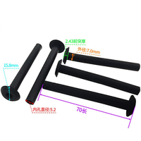 Manchon de protection extensible en caoutchouc tressé pour câble d'alimentation 5.2x70MM, anti-tension et anti-pression