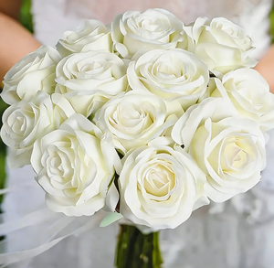 Rosa Artificial de Seda de Alta Calidad, Tallo Único para Decoración de Bodas y Hogar, Suave al Tacto, Realista - Product Image 3