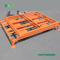 Palette en acier pliable robuste pour entrepôt, empilable, prix d'usine, pour pneus de voiture