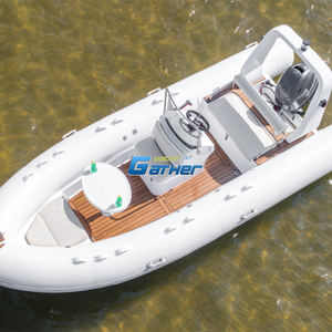 เรือลำ RIB500แข็งแบบเป่าลมพร้อมมอเตอร์ท้ายเรือเรือ17ft พีวีซี/ไฮพาล็อนสำหรับครอบครัวเล่นสกีน้ำ & ความบันเทิงในงานปาร์ตี้ - Product Image 1