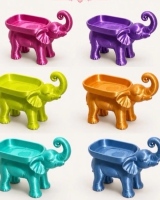 Plateau de rangement pour bijoux et dés en forme d'éléphant imprimé en 3D, une pièce de décoration d'intérieur polyvalente et mignonne