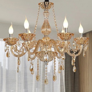Lustre de mariage de luxe en cristal K9, luminaire suspendu pour hôtel, <span class=keywords><strong>salle</strong></span> de bal, lieu d'événements en pleine nature, salon, <span class=keywords><strong>salle</strong></span> à <span class=keywords><strong>manger</strong></span>, villa - Product Image 1