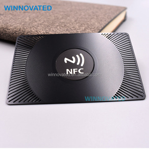 Tarjetas de Visita Metálicas NFC de Acero Inoxidable Impresas Personalizadas con Logotipo - Product Image 2