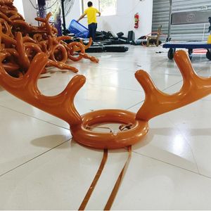 Inflatable Reindeer Antlers PVC Christmas Toy 1 Antler 4 <b>Rings</b> For Children's <b>Ring</b> <b>Toss</b> <b>Game</b> Unisex Age 2 4 Years - Product Image 3