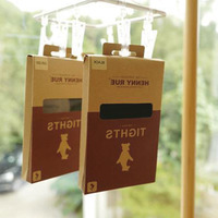 Lot de serviettes écologiques biodégradables, emballage écologique pour bébés, marron, kraft, cadeau avec fenêtre et cintre en pvc transparent, paquet de chaussettes