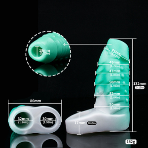 FRRK Silikon Flexibles Wiederverwendbares Penisvergrößerungs-Kondom Kyrin Penis-Hüllen für Männer - Product Image 6