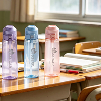 Bouteille de qualité alimentaire écologique et sûre pour la consommation directe, idéale pour la randonnée, la perte de poids, le sport, l'école, le basketball, la natation et la danse.