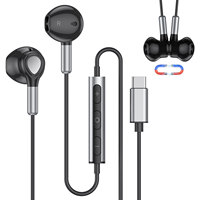 Desain Ergonomis Earbud Olahraga Berkabel Tipe C Dengan Mikrofon Earphone Tipe C untuk Samsung Galaxy S24 S23 Pixel 7