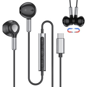 Audífonos Intrauditivos Deportivos con Cable Tipo C y Diseño Ergonómico, con Micrófono, para Samsung Galaxy S24 S23 Pixel <span class=keywords><strong>7</strong></span> - Product Image 1