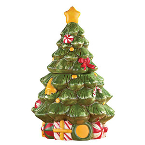 Eco-Friendly <strong>Christmas</strong> <strong>Tree</strong> Decorative Ceramic Candy <strong>Jars</strong> - Product Image 1