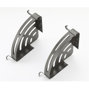 ชั้นวางของในห้องน้ำแบบชั้นเดียว/สองชั้น รูปทรงสามเหลี่ยม วัสดุโลหะผสมสังกะสีสีเทา ดีไซน์ทันสมัย เป็นมิตรกับสิ่งแวดล้อม สำหรับเก็บของในบ้าน - Product Image 6