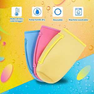 Fundas de neopreno Tall Boy Hugger para latas de 22oz y 24oz, aislantes para latas de cerveza y bebidas, con asa y soporte para botellas - Product Image 4