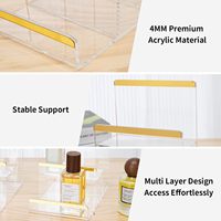 Présentoir transparent en acrylique à plusieurs niveaux pour pâtisseries, cosmétiques, figurines, figurines Pop, décoration intérieure