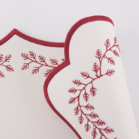 Ensemble de décoration de table de cuisine en PVC écologique, rond, tissé, sets de table, sous-verres, tapis pour la décoration de Noël