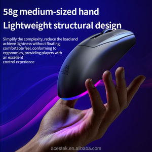 מותאם אישית מודפס אולטרה-אור Rgb המשחקים עכבר אלחוטי לייזר מעקב ממשק usb עבור מחשבים ניידים