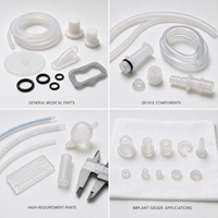 Pièces en caoutchouc médical personnalisées Jacey, OEM, en silicone, fabriquées en salle blanche, 100 % inspectées pour les dispositifs médicaux et les soins de santé