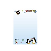 Bloc de Notas con Diseño de Pingüino, Nuevo Bloc de Notas Adhesivas Minimalistas B5, Cuaderno de Notas con Diseño de Dibujos Animados de Alta Calidad para Estudiantes