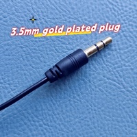 Une oreille/simple oreille D forme crochet d'oreille filaire 2.5mm/3.5mm/35mm Mono écouteur 3.5 Jack système Tour Guide casque