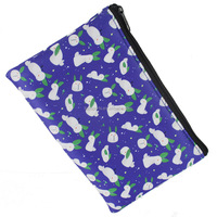 Sac à crayons en néoprène imprimé par Sublimation lapin, trousse à cosmétiques étanche avec fermeture éclair pour filles étudiantes