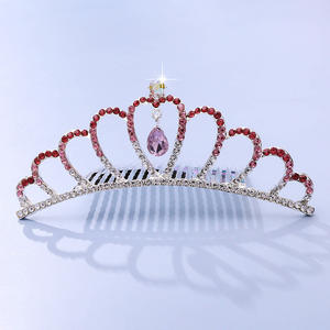 All'ingrosso moda colorata strass per bambini corona Festival Performance capelli capelli capelli diademi corona per bambine e bambini - Product Image 5