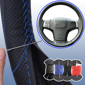 Housse de <span class=keywords><strong>volant</strong></span> de voiture en cuir microfibre pour <span class=keywords><strong>Isuzu</strong></span> <span class=keywords><strong>D</strong></span>-<span class=keywords><strong>Max</strong></span> MU-X 2013-2020 Holden Colorado AU 2012-2014 2015 2016 2017-2019 - Product Image 1