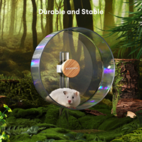 Umwelt freundliches Aluminium legierung material Transparent Abnehmbar Silent Design Rad Hamster 26cm