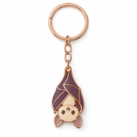 Porte-clés personnalisé de qualité supérieure avec pendentif personnage fantastique, logo sur mesure, vente en gros directe d'usine, cadeau, fabricant OEM ODM