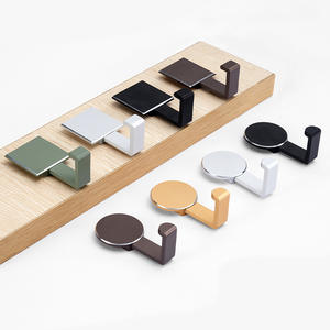 Crochet mural rond simple et moderne, crochet simple en alliage robuste, crochet <span class=keywords><strong>sans</strong></span> perçage pour <span class=keywords><strong>porte</strong></span> et armoire - Product Image 1