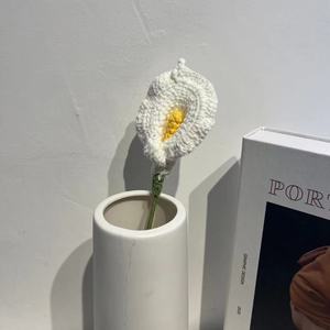 بيع بالجملة كروشيه زنابق كالا الكروشيه باقة زنبق كالا اليد الحياكة زنبق كالا - Product Image 6