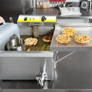 Freidora eléctrica de rosquillas, máquina comercial para freír pasteles, patatas fritas, para repostería - Product Image 2