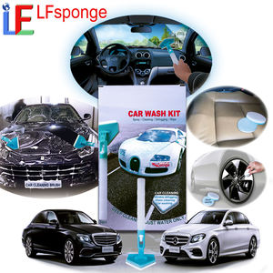 Outil de nettoyage de pare-brise Kit de lavage de voiture en microfibre avec tête de tampon en tissu réutilisable lavable Essuie-glace extérieur intérieur automatique - Product Image 4