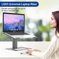Premium kwaliteit ergonomische laptopstandaard voor op het bureau, verstelbaar, antislip, geschikt voor laptops tot 17 inch