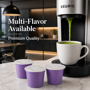 แคปซูลมัทฉะคุณภาพสูงแบบ K-Cup ใช้ได้กับเครื่องชงกาแฟ Keurig ชาเขียวออร์แกนิกแบบแคปซูลเสิร์ฟเดี่ยว จำหน่ายแบบแพ็คใหญ่ - Product Image 5