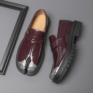 Chaussures <span class=keywords><strong>Tabi</strong></span> personnalisées pour hommes et femmes, plates, respirantes, à fermeture facile, style ballerines, mocassins à bout rond - Product Image 3