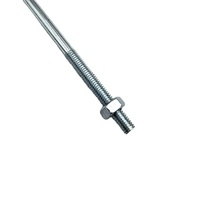 Galvanized Full Threaded Rod with Nut, Carbon Steel All Thread Stud Bolt for Furniture and Construction