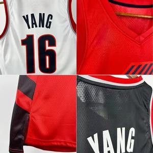 Ensemble short et maillot de basket-ball réversibles de haute qualité Logo brodé personnalisable d'été grande taille - Product Image 6