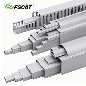 Fscat 25x16mm PVC hệ thống dây điện cáp Duct linh hoạt nhựa Trunking PVC dây mương bền điện dây quản lý - Product Image 1