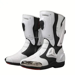 Nuevos zapatos de motociclismo todoterreno de invierno para hombres y mujeres, botas de montar antideslizantes a prueba de viento, anticolisión