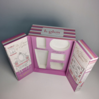 Boîte cadeau rectangulaire en papier rigide enduit, haut de gamme, en velours, pour la Saint-Valentin, avec la déclaration « Je t'aime », personnalisable, estampage à chaud