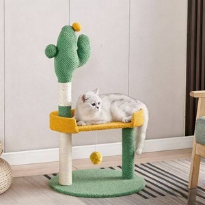 โครงปีนป่ายแมวรูปกระบองเพชรแบบใหม่ ต้นไม้แมวอเนกประสงค์ แข็งแรง ทนทาน อุปกรณ์สัตว์เลี้ยงสำหรับแมว ของเล่นแมว ต้นไม้ปีนป่ายแบบตั้งพื้น - Product Image 6
