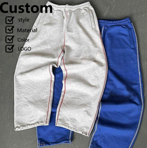 Pantalon de survêtement cargo extra large et robuste pour homme, coupe droite et ample, idéal pour le streetwear. - Product Image 1