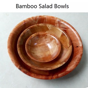 Juego <span class=keywords><strong>de</strong></span> cuencos <span class=keywords><strong>de</strong></span> cocina <span class=keywords><strong>de</strong></span> estilo campestre <span class=keywords><strong>de</strong></span> bambú <span class=keywords><strong>de</strong></span> madera profunda grande desechable respetuoso con el medio ambiente al por mayor - Product Image 2