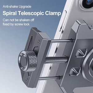 Support de téléphone portable en alliage d'aluminium durable avec rotation à 360 degrés pour moto Supports de téléphone portable pour moteur de vélo - Product Image 2