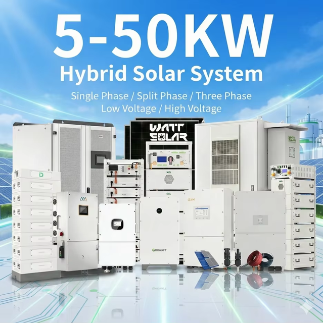 5KW 10KW 12KW 15KW Solar Energy System Kit Solar Panels Solar Inverters Battery All-In-One Plug and Play for Home Energy Storage